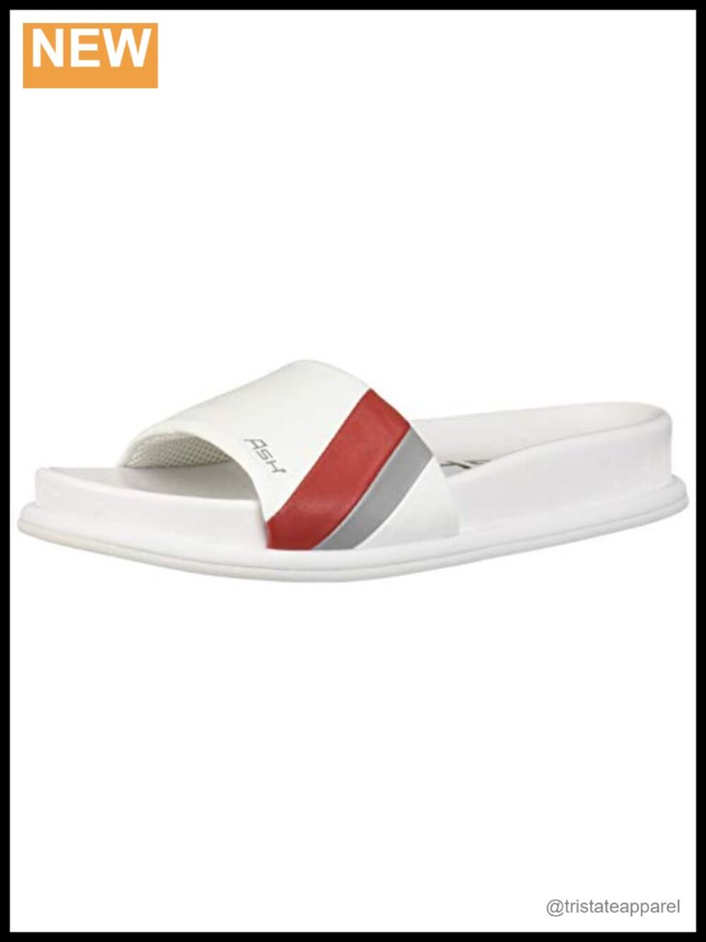 Memory Foam Slippers Slide Open Toe Leather Anti-Slip
